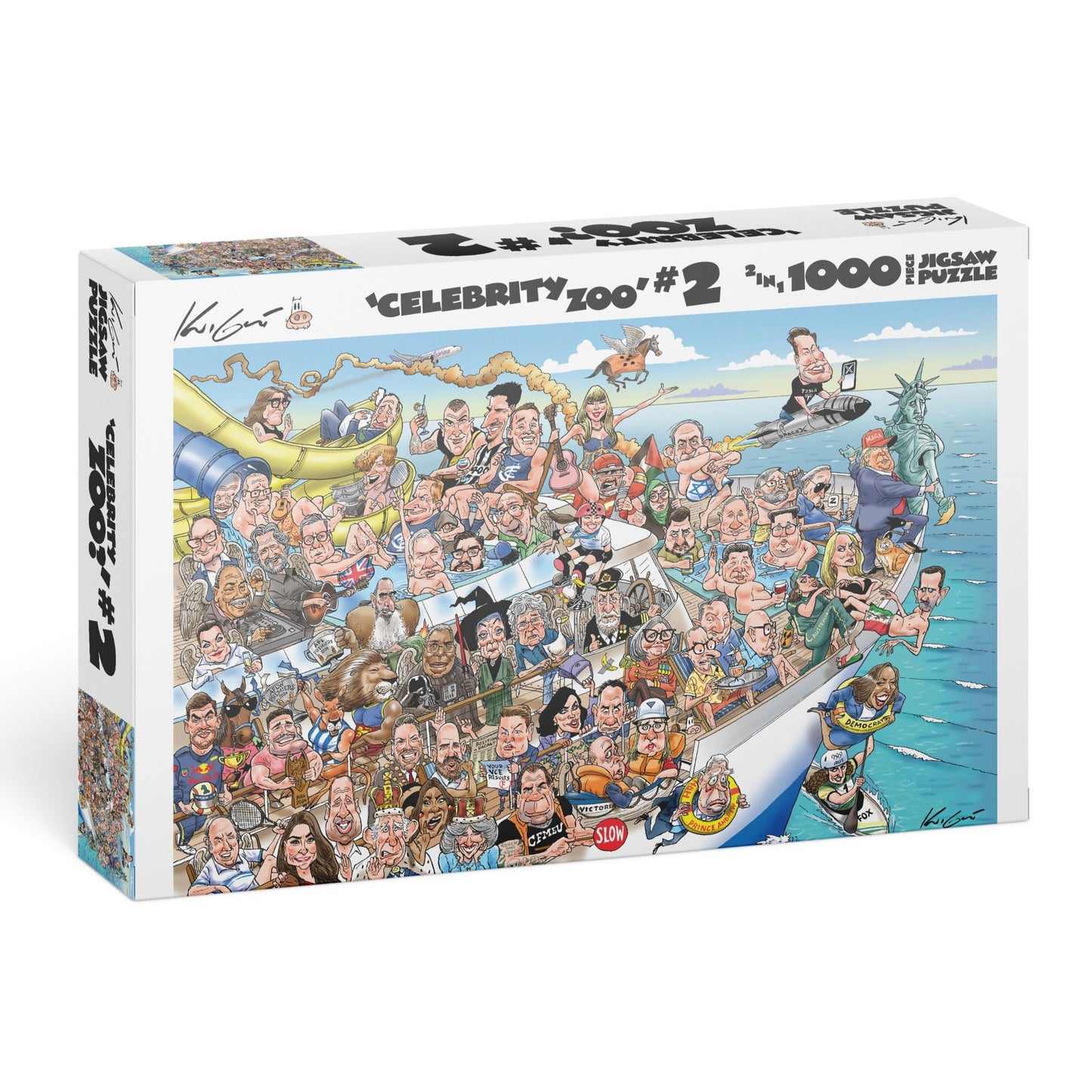 1000 Piece Jigsaw - Celebrity Zoo 2-Yarrawonga Fun and Games