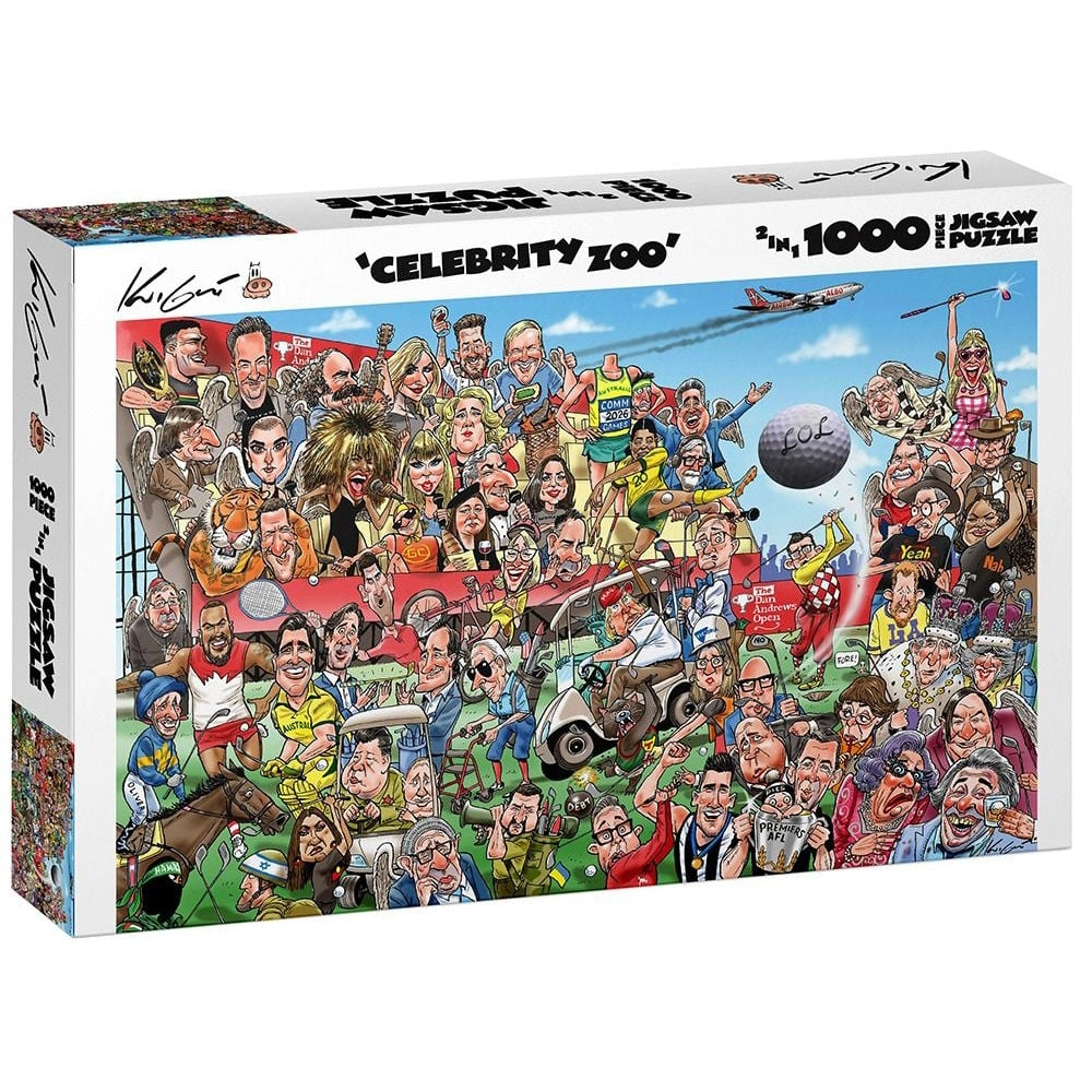 1000 Piece Jigsaw - Celebrity Zoo-Yarrawonga Fun and Games