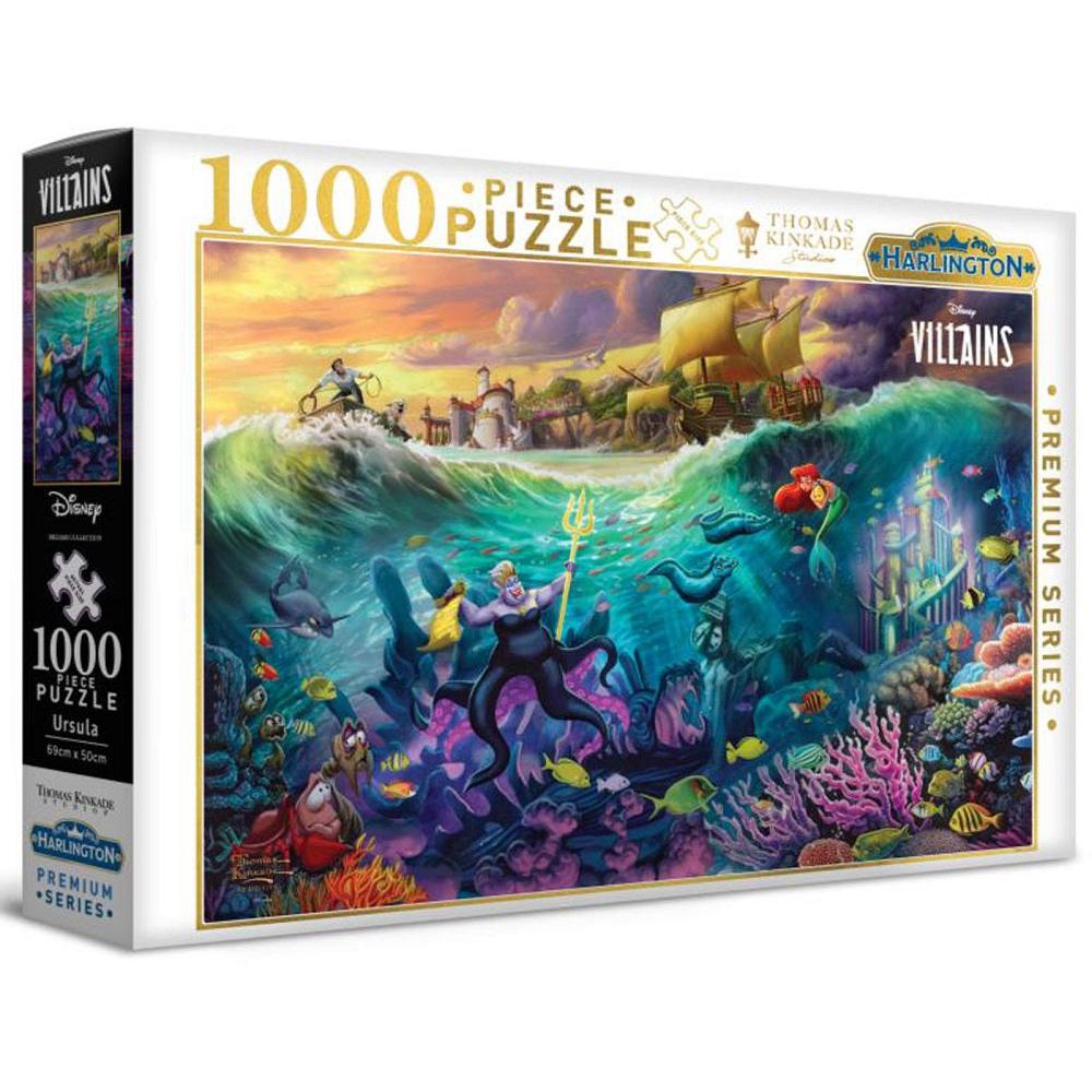 1000 Piece Jigsaw - Disney - Villians - Ursula-Yarrawonga Fun and Games