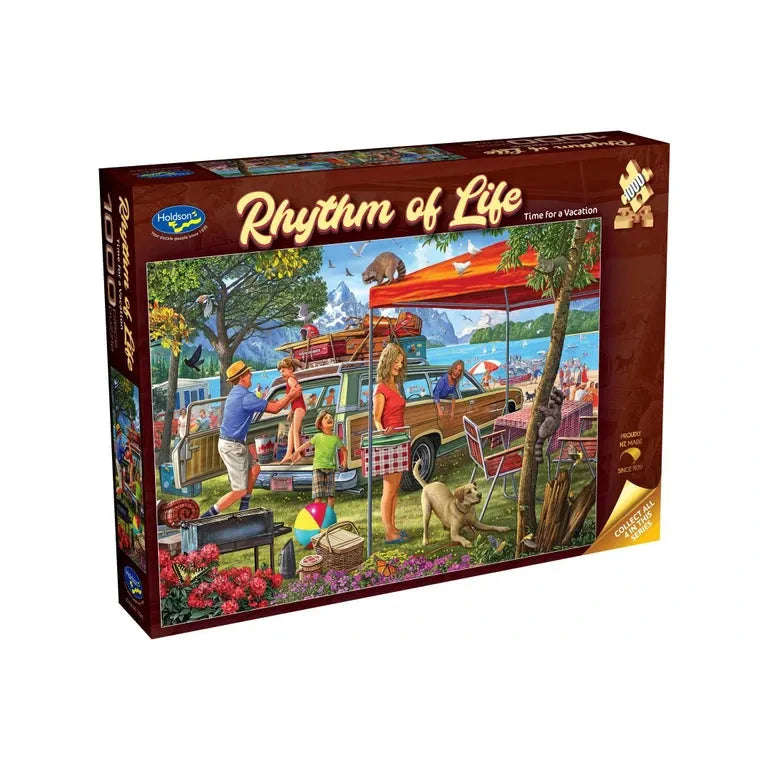 1000 Piece Jigsaw - Time for Vacation-Yarrawonga Fun and Games