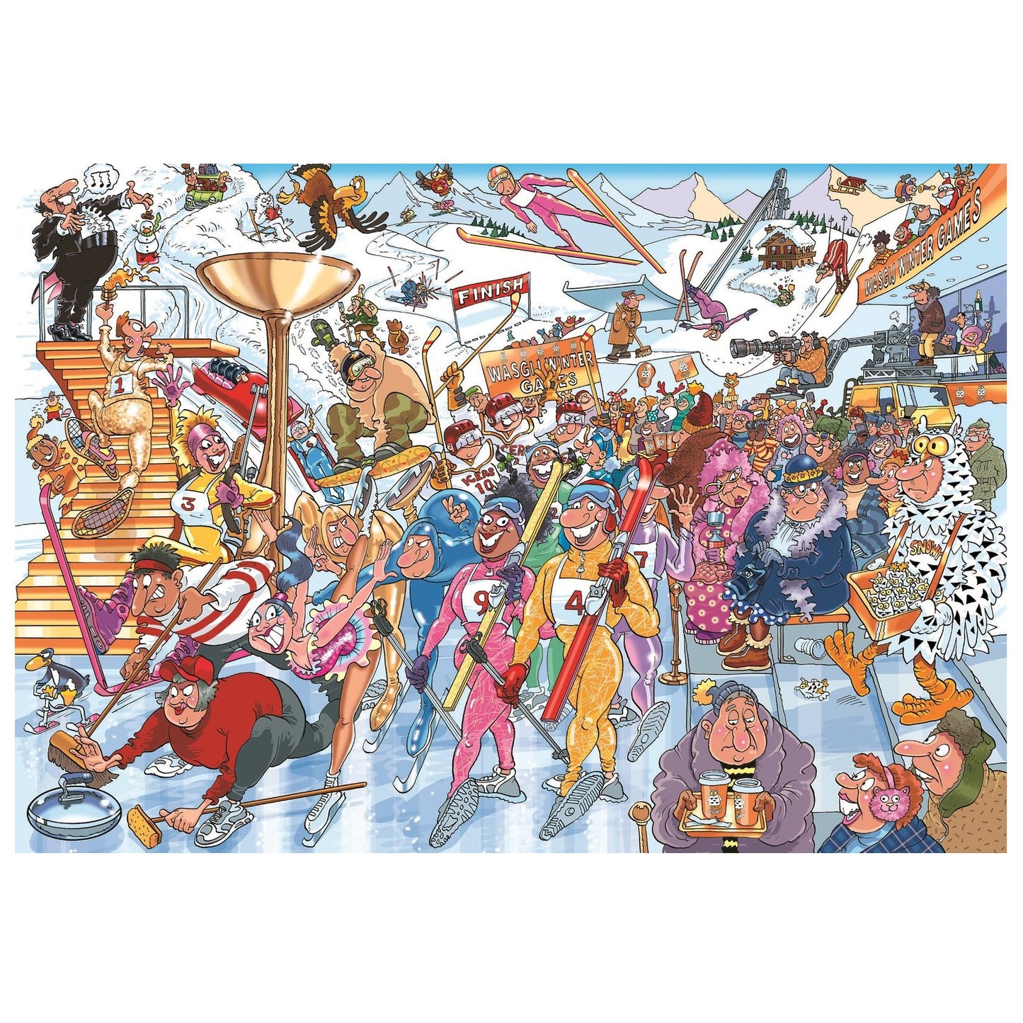 1000 piece Jigsaw – Wasgij Mystery Puzzle #22-Yarrawonga Fun and Games