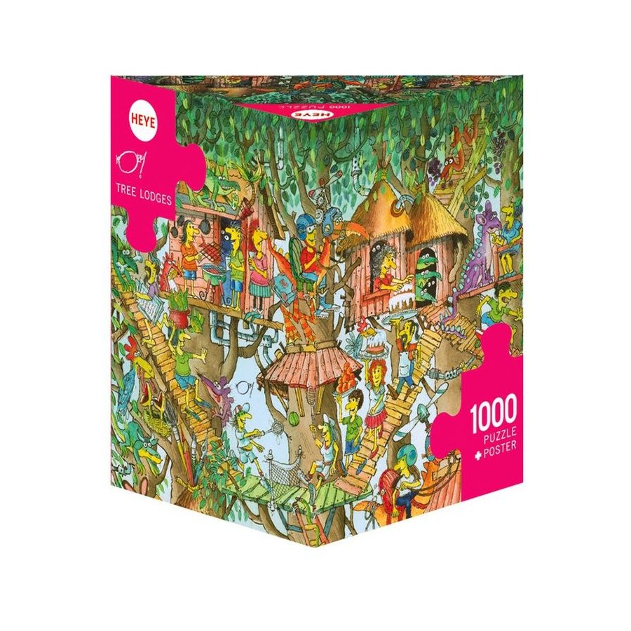 1000 Piece Jigsaw - Heye - Tree Lodges-Yarrawonga Fun and Games
