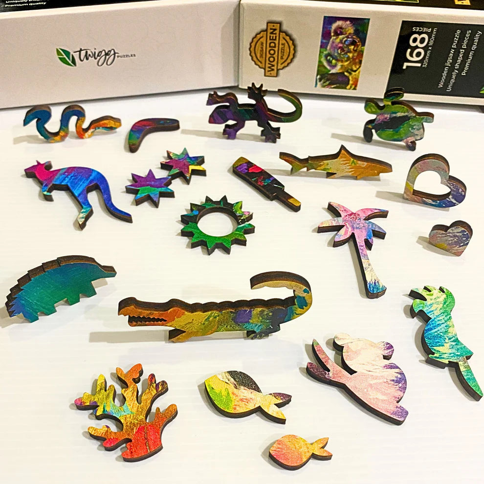 168 Piece Wooden Jigsaw - Cuddly Koala-Yarrawonga Fun and Games