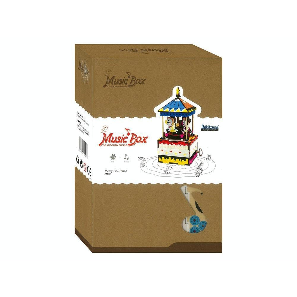 3D Music Box Puzzle - Merry Go Round-Yarrawonga Fun and Games