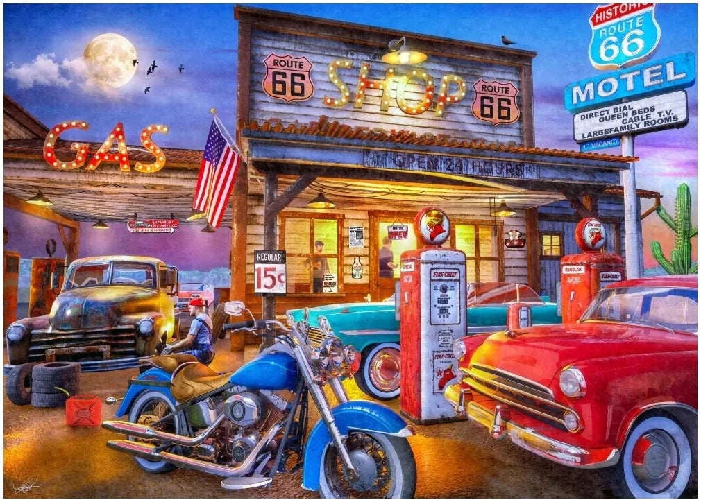500 XL Piece Jigsaw - Old Southern Gas-Yarrawonga Fun and Games