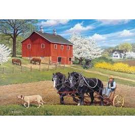 500 XL Piece Jigsaw - Partners in the Field-Yarrawonga Fun and Games