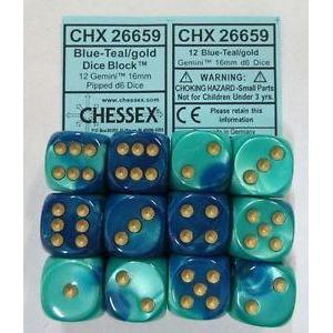 Chessex Gemini 12 * D6 Dice Sets-Yarrawonga Fun and Games