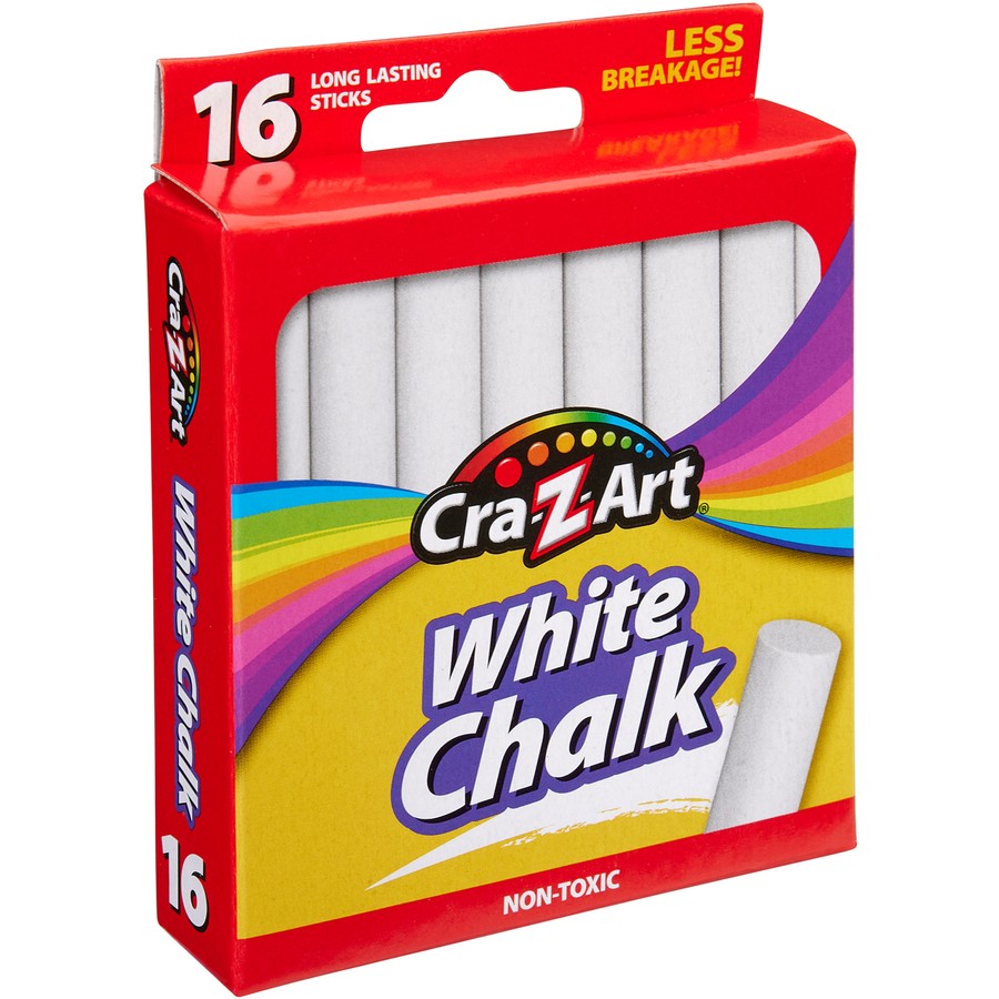 Cra-Z-Art 16 White Chalk-Yarrawonga Fun and Games