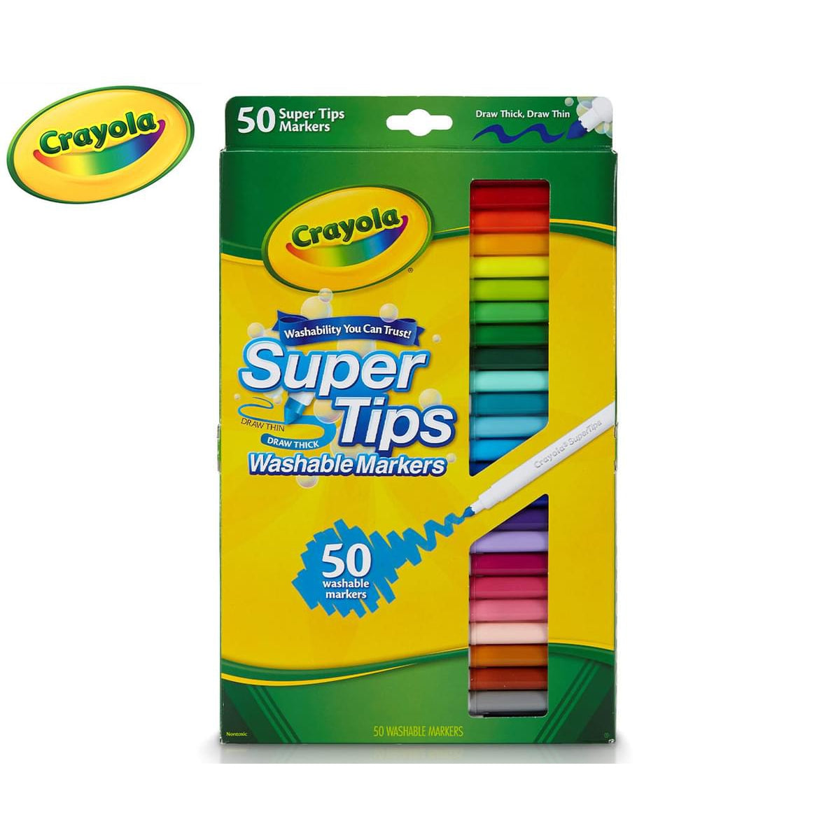 Crayola 50 Washable Markers-Yarrawonga Fun and Games.