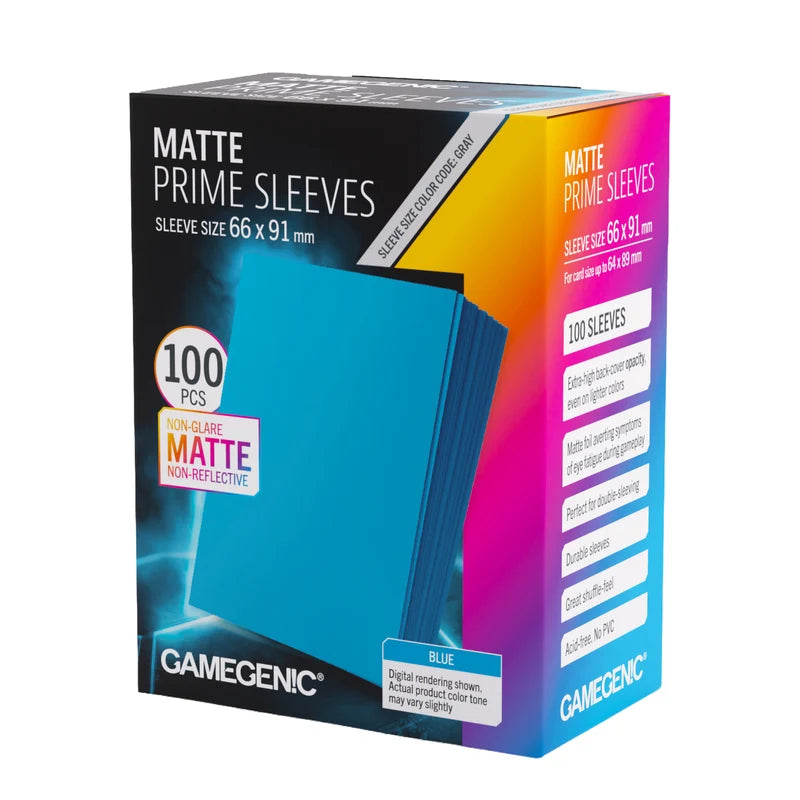 Deck Protectors Sleeves 100 - Blue Matte-Yarrawonga Fun and Games