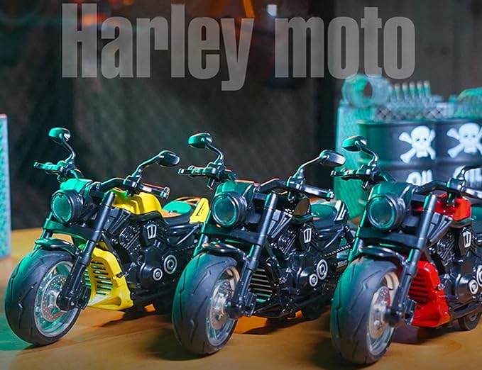 Diecast Pullback Classic Motocycle