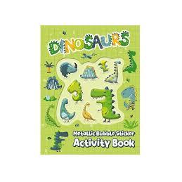 Dinosaurs - Metalic Sticker Book-Yarrawonga Fun and Games