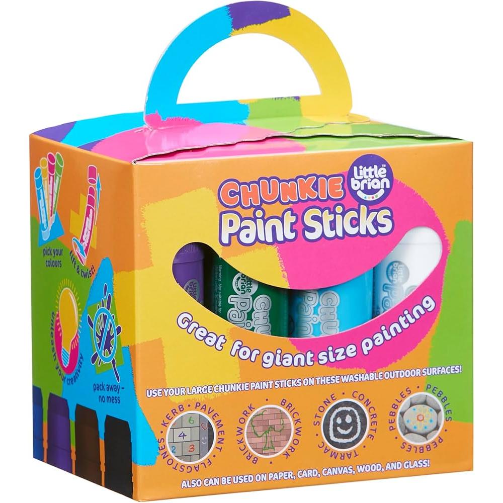 Little Brian - Chunkie Paint Sticks - 12 Colours-Yarrawonga Fun and Games