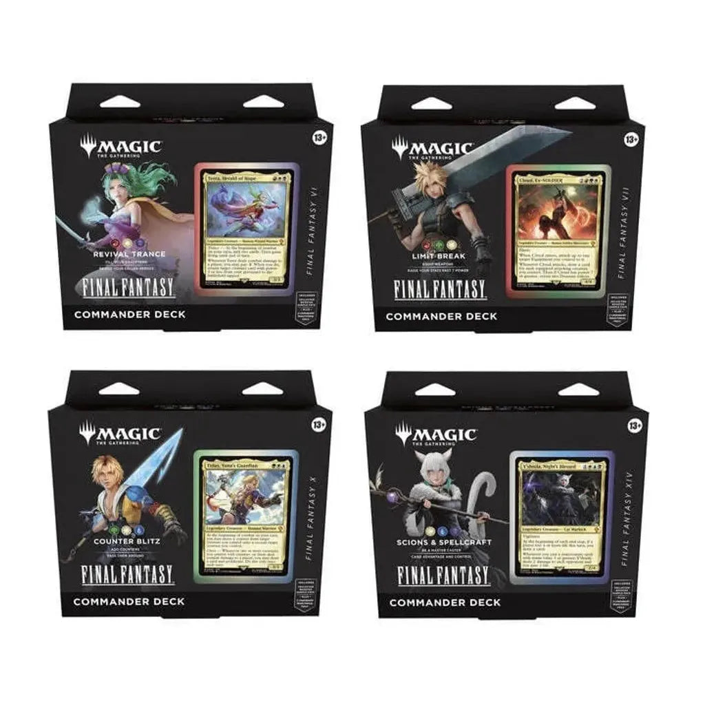 MTG Final Fantasy Commander Decks Yarrawonga Fun and Games. Unique Toys and Games Store MTG Final Fantasy Commander Decks Yarrawonga Fun and Games. Unique Toys and Games Store