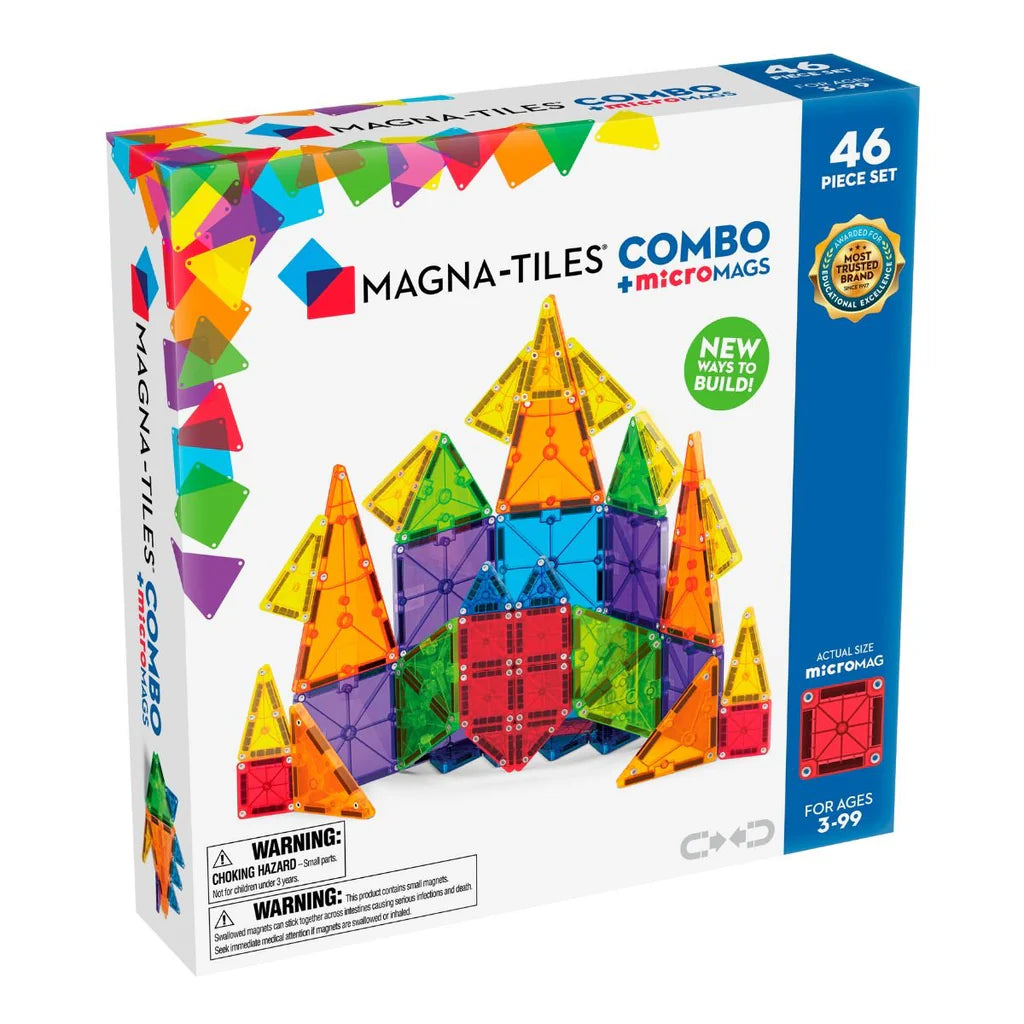 Magna-Tiles Combo with Micro Tiles 46 Pieces-Yarrawonga Fun and Games