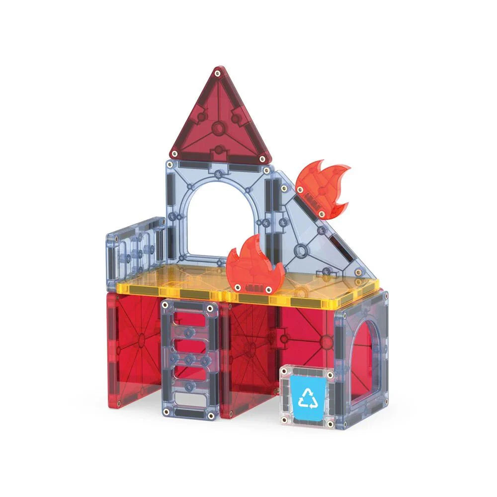 Magna Tiles - Fire Station - 50 Pieces-Yarrawonga Fun and Games