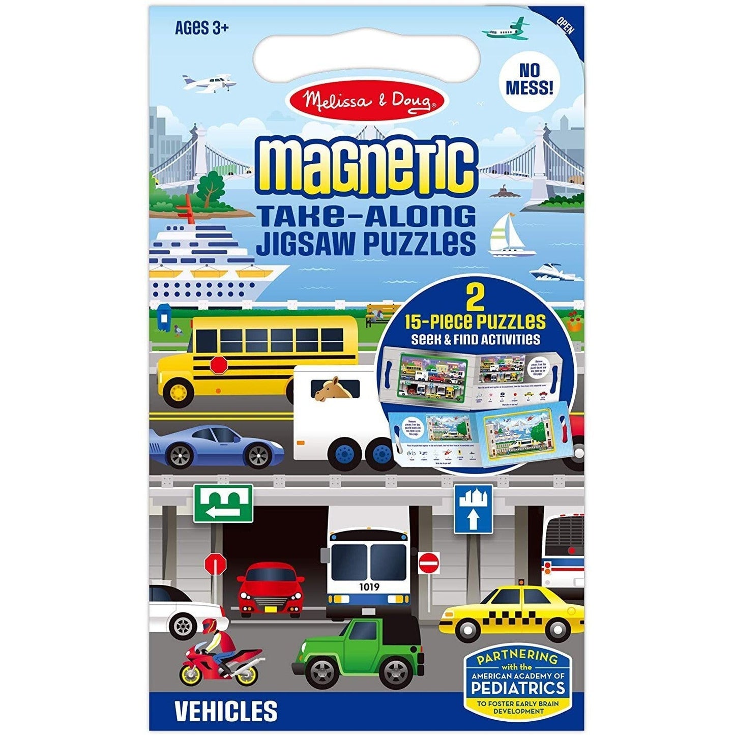 Magnetic Take-Along Jigsaw - Vehicles-Yarrawonga Fun and Games