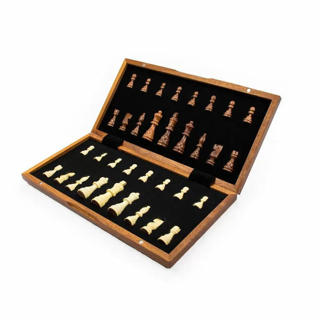 Magnetic Wood Chess set-Yarrawonga Fun and Games