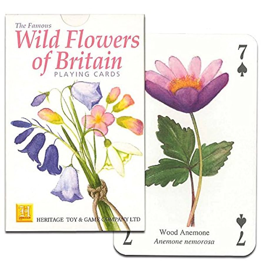 Playing Cards - Wild Flowers of Britian-Yarrawonga Fun and Games