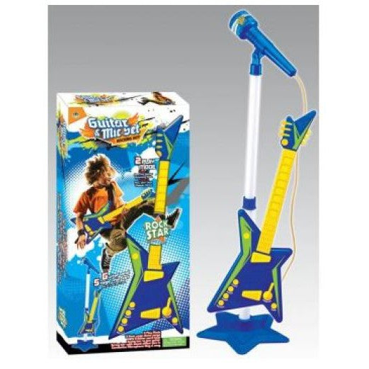 Rock Guitar with Microphone Stand-Yarrawonga Fun and Games
