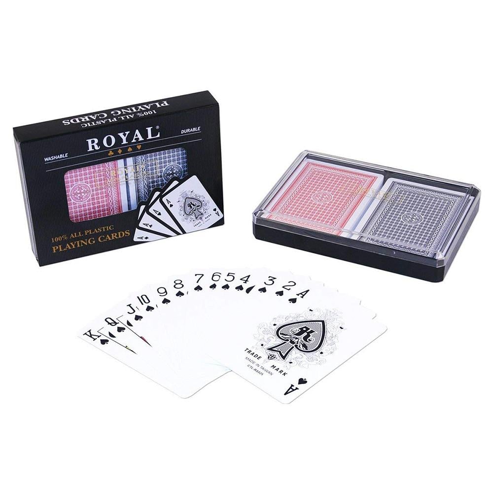 Royal Plastic Playing Cards - Double pack-Yarrawonga Fun and Games