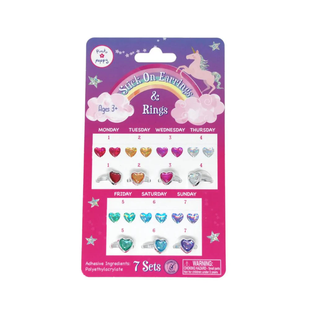 Stick on Earings and Rings-Yarrawonga Fun and Games