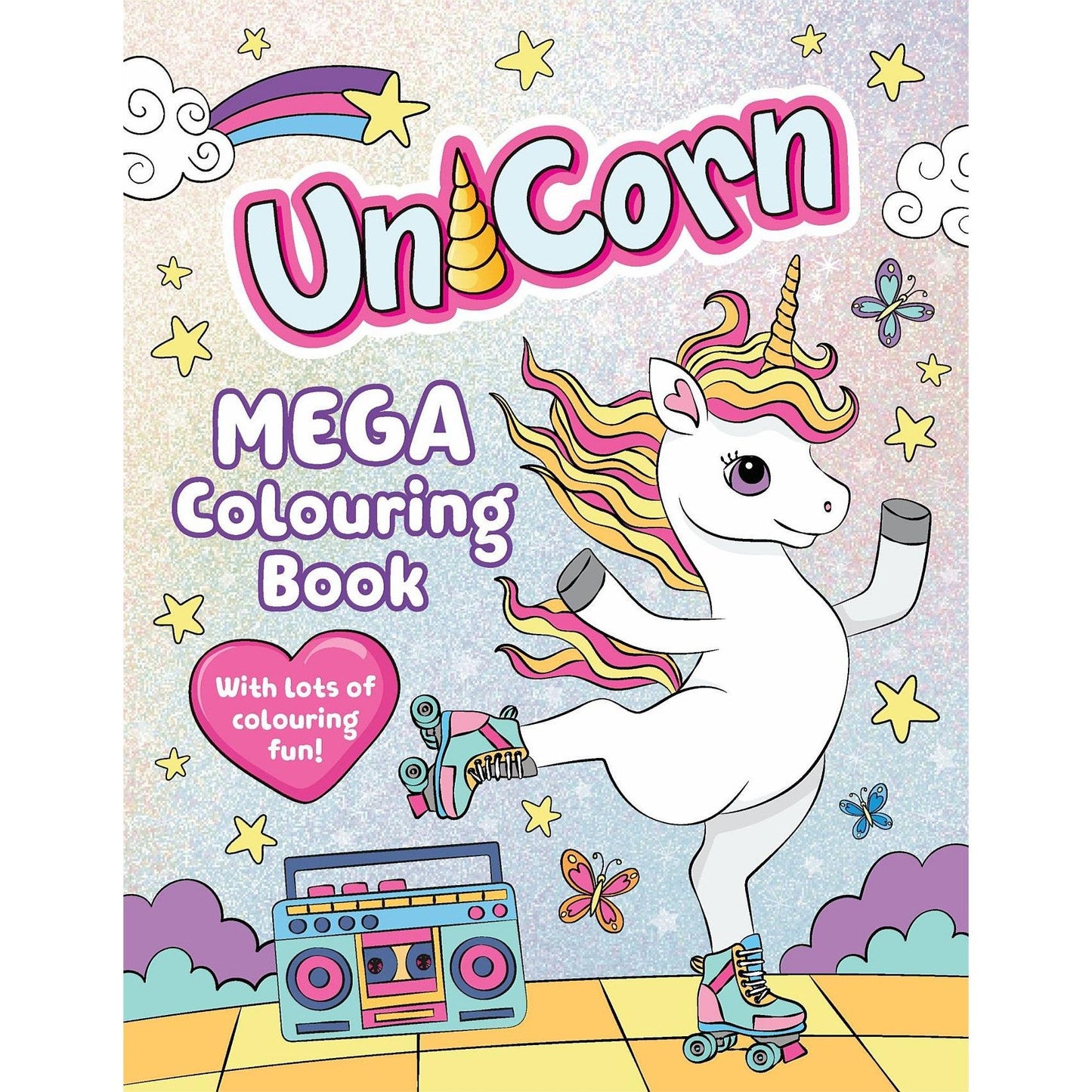 Unicorn Mega Colouring Book-Yarrawonga Fun and Games