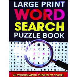 Word Search - Large Print - Book-Yarrawonga Fun and Games