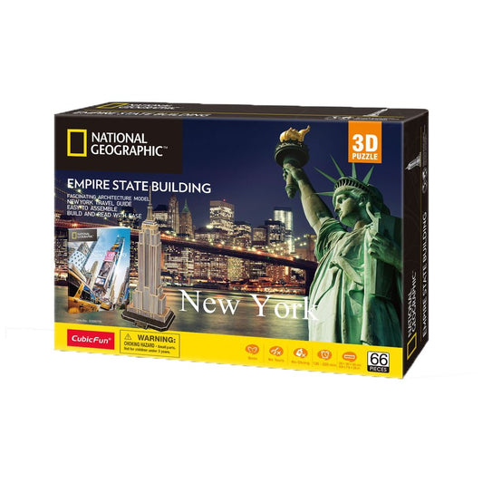 National Geographic 3D Puzzle - New York - Empire State Building-Yarrawonga Fun and Games
