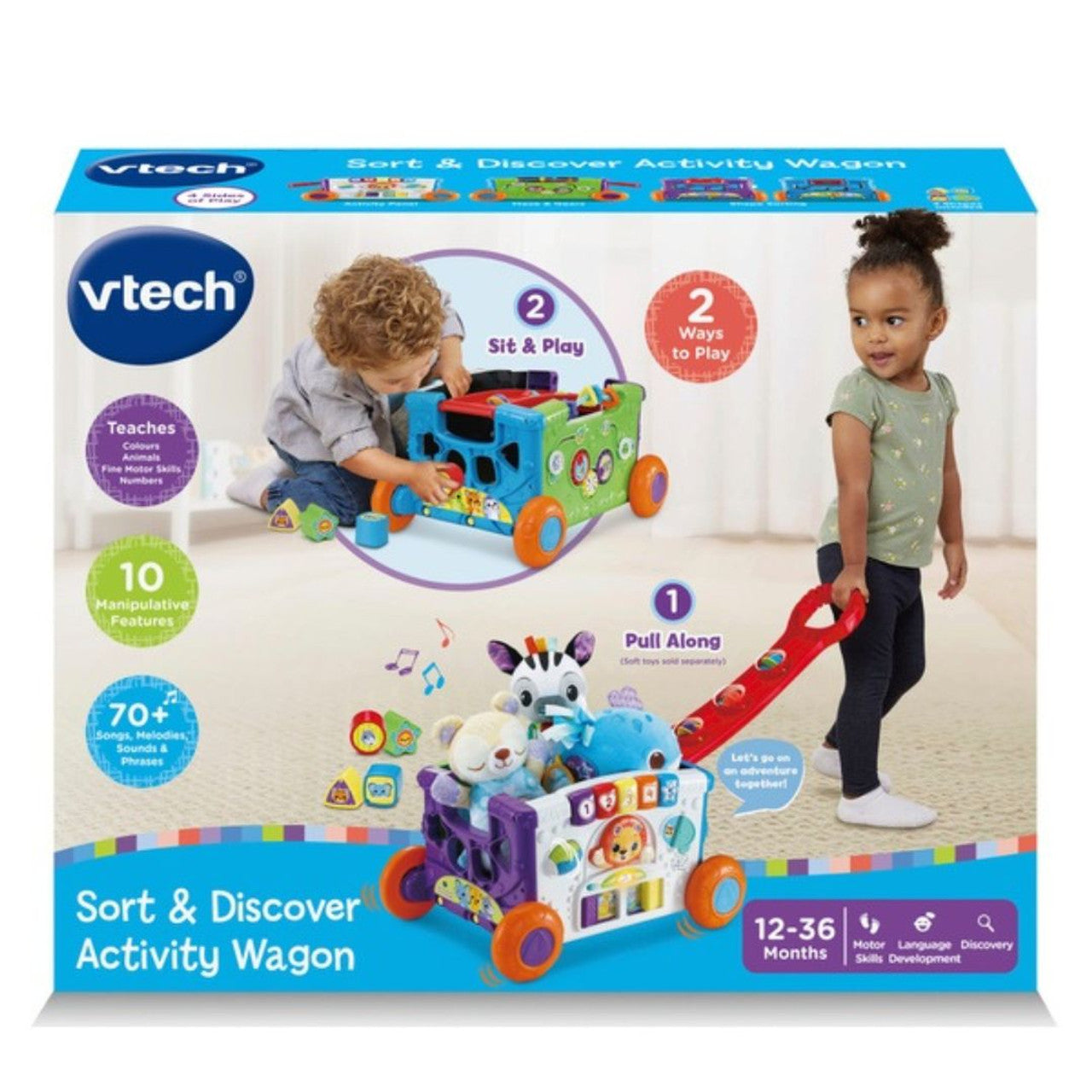 Vtech - Pull and Learn Activity Wagon-Yarrawonga Fun and Games