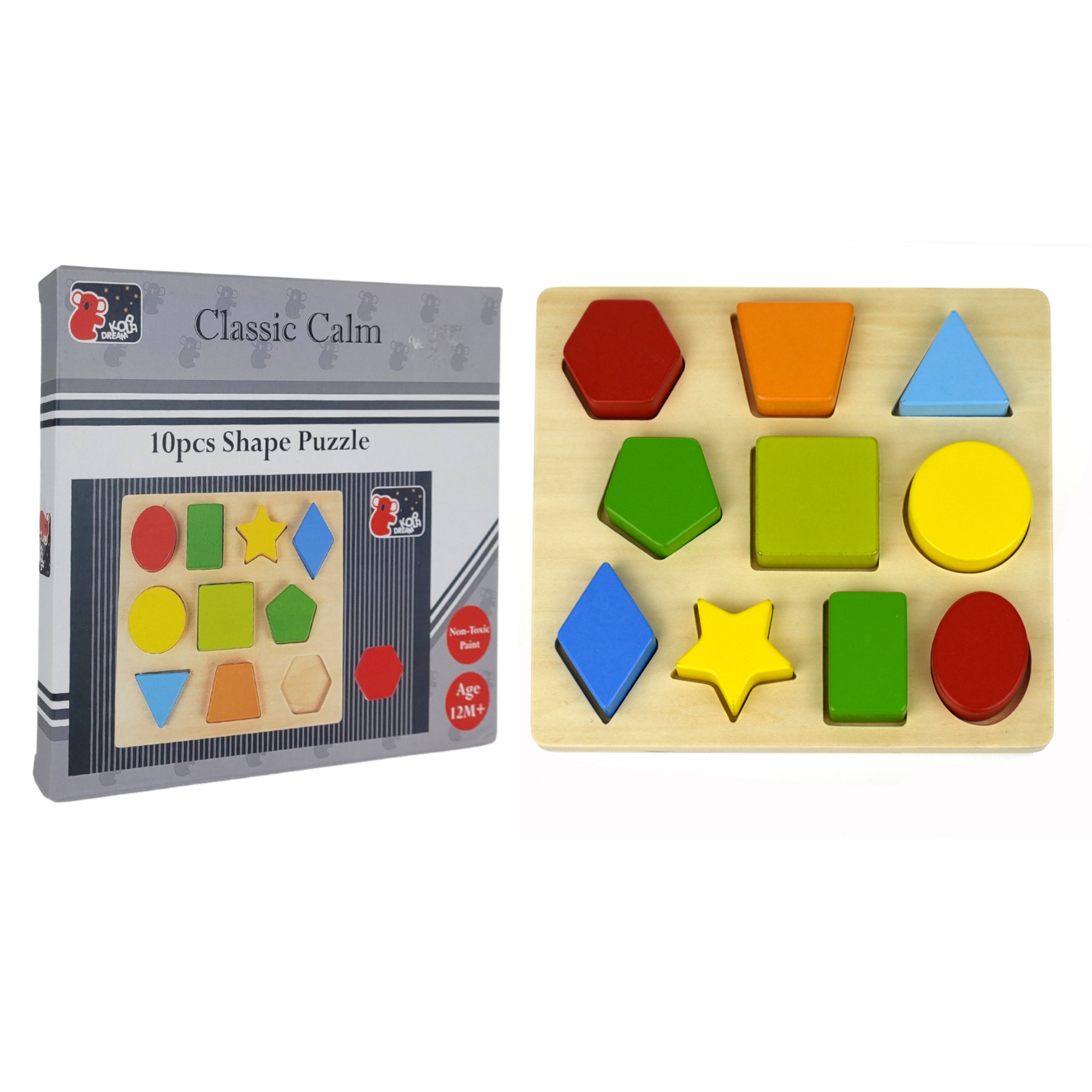 10 Piece Shape Puzzle-Yarrawonga Fun and Games