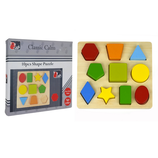 10 Piece Shape Puzzle-Yarrawonga Fun and Games