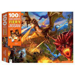 100 Piece Firey Jigsaw - Dragons-Yarrawonga Fun and Games