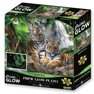 100 Piece Jigsaw - Tiger Falls - Glow in the Dark-Yarrawonga Fun and Games