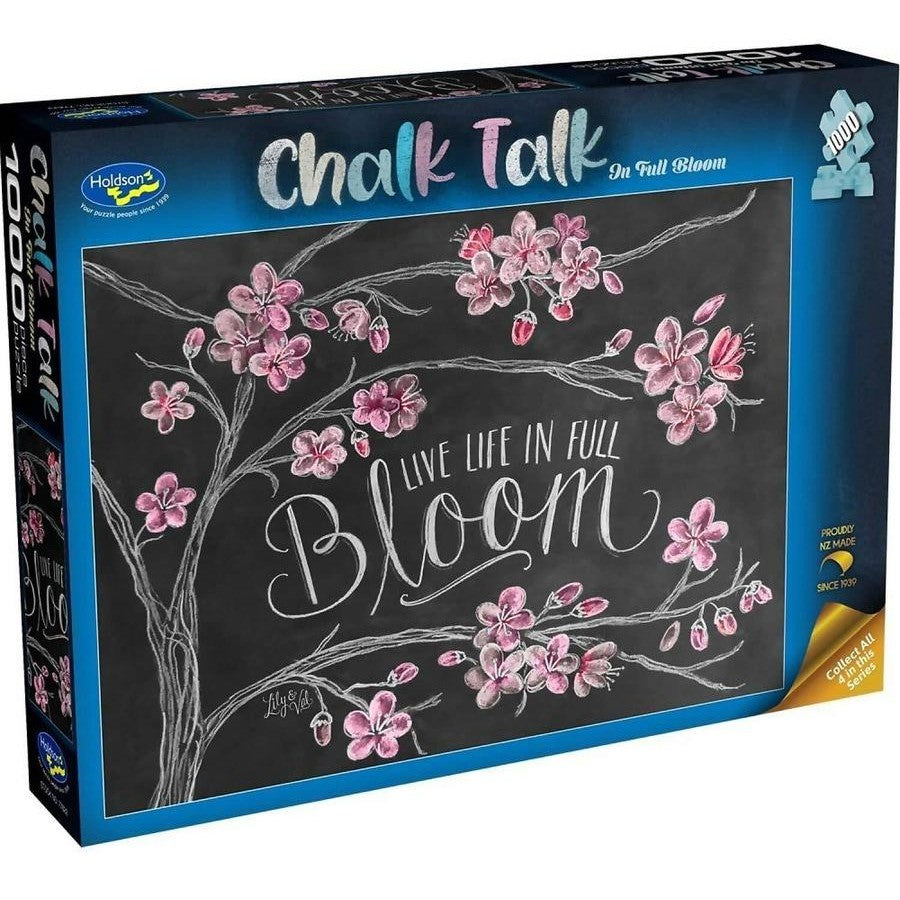 1000 Piece Jigsaw - Chalk Talk - On Full Bloom-Yarrawonga Fun and Games