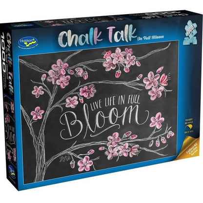 1000 Piece Jigsaw - Chalk Talk - On Full Bloom-Yarrawonga Fun and Games