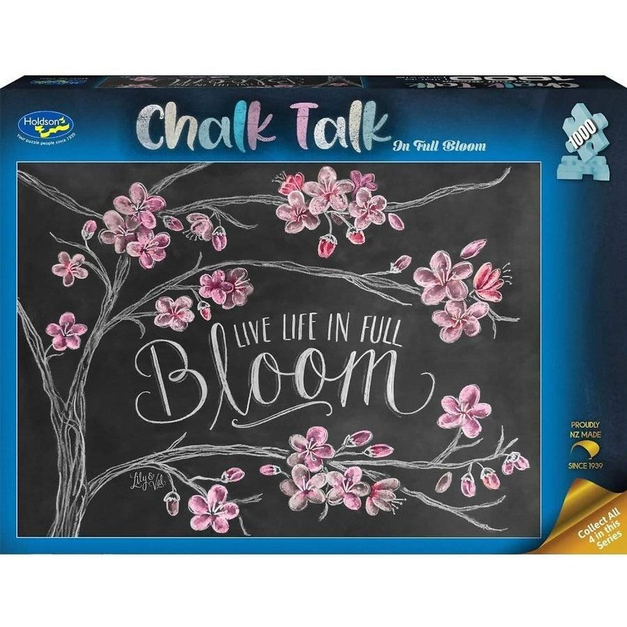 1000 Piece Jigsaw - Chalk Talk - On Full Bloom-Yarrawonga Fun and Games