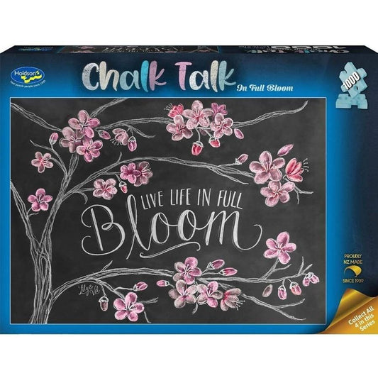 1000 Piece Jigsaw - Chalk Talk - On Full Bloom-Yarrawonga Fun and Games