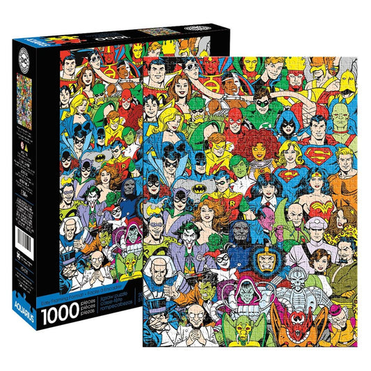 1000 Piece Jigsaw - DC Comic Retro Cast-Yarrawonga Fun and Games