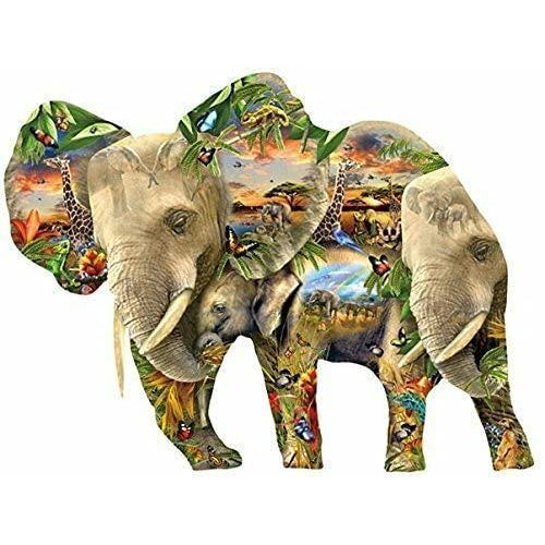 1000 Piece Jigsaw - Ele-phantastic-Yarrawonga Fun and Games