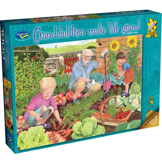 1000 Piece Jigsaw - Grandparents make life grand - Harvest Time-Yarrawonga Fun and Games