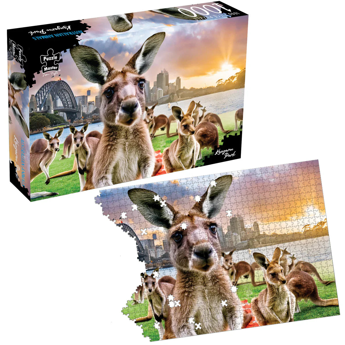 1000 Piece Jigsaw - Kangaroo Park-Yarrawonga Fun and Games