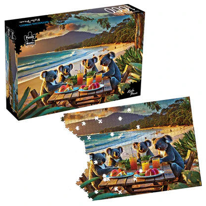 1000 Piece Jigsaw - Koala Picnic-Yarrawonga Fun and Games