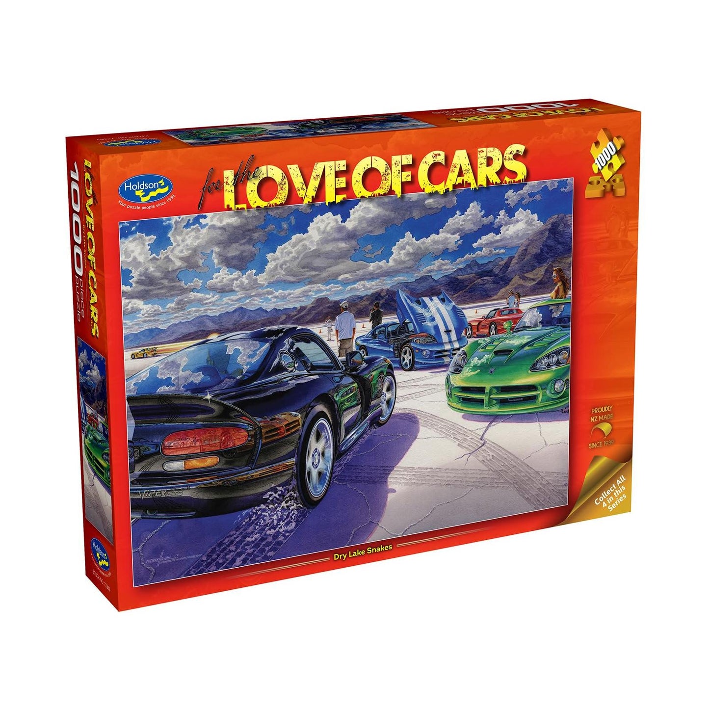 1000 Piece Jigsaw - Love of Cars - Dry Lake Snakes-Yarrawonga Fun and Games