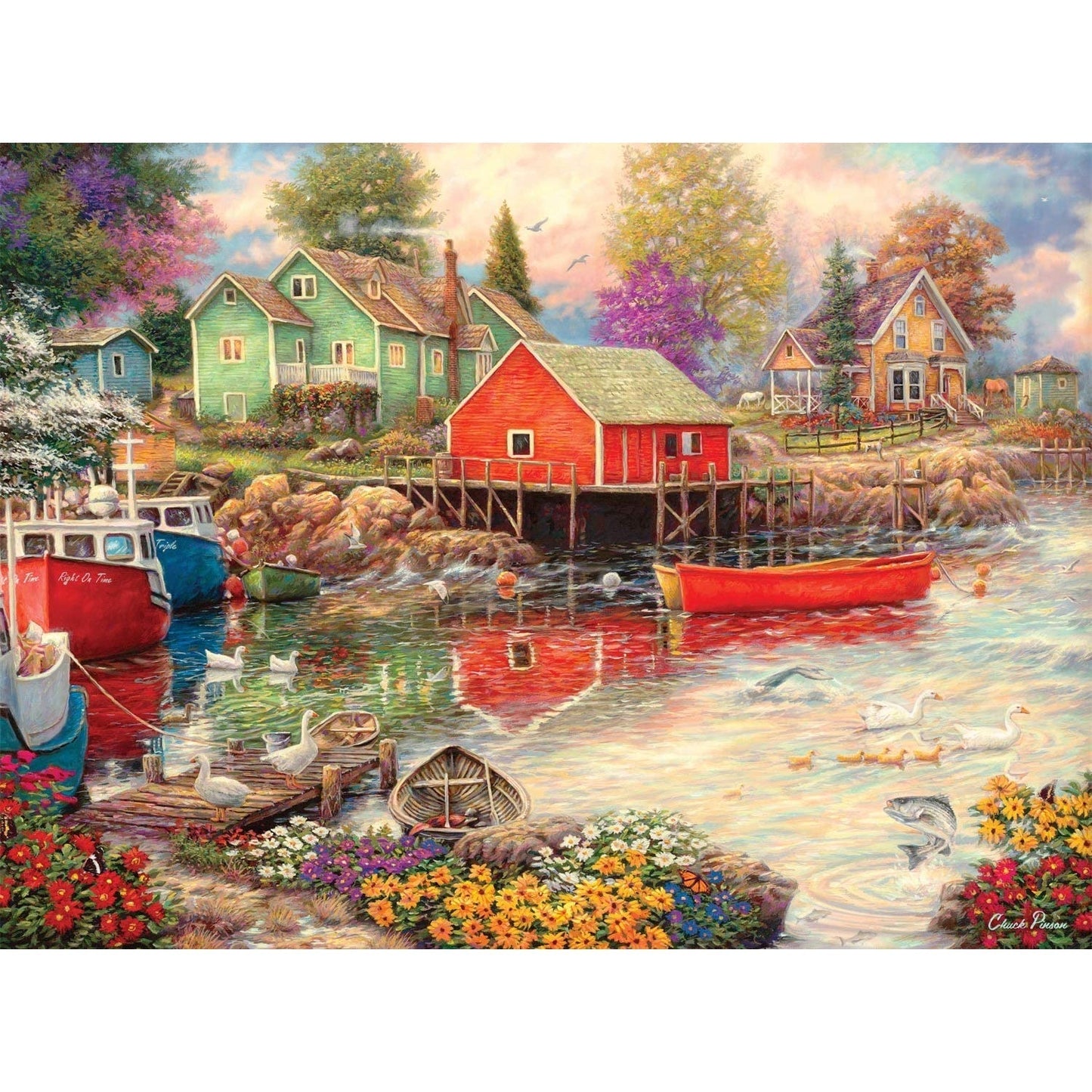 1000 Piece Jigsaw - Quiet Cove-Yarrawonga Fun and Games