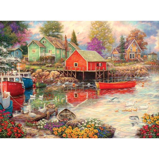 1000 Piece Jigsaw - Quiet Cove-Yarrawonga Fun and Games