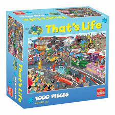 Jigsaw 1000pc -Thats Life - Car Race-Yarrawonga Fun and Games