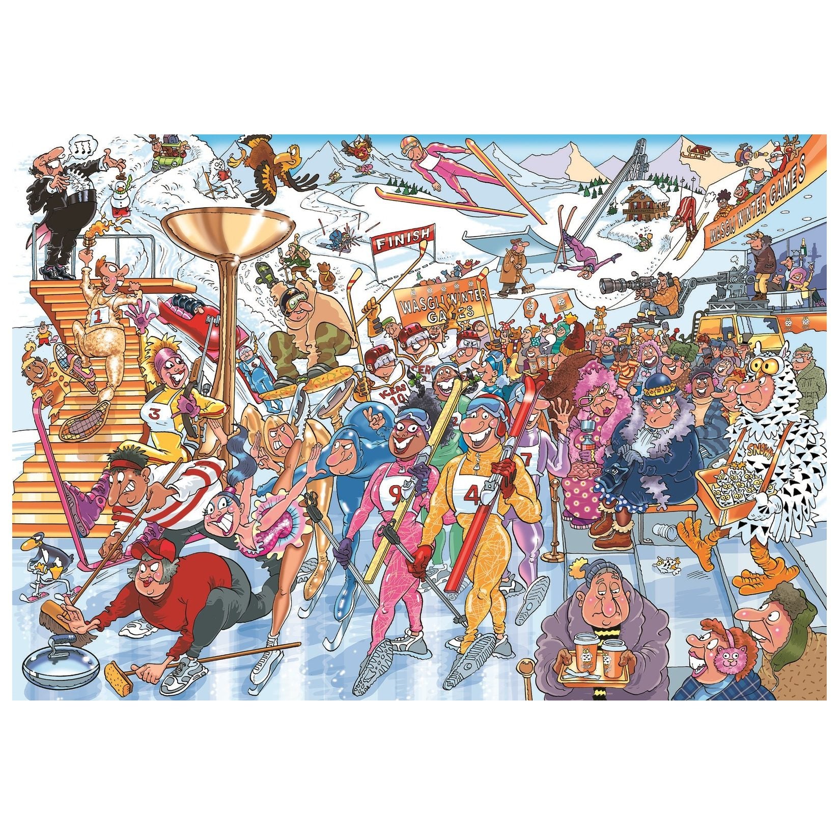 1000 piece Jigsaw – Wasgij Mystery Puzzle #22-Yarrawonga Fun and Games