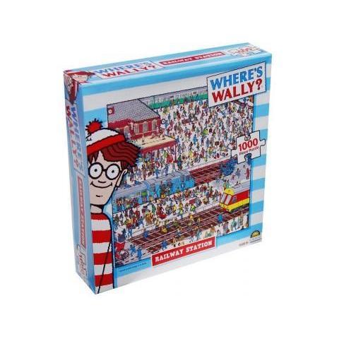 1000 Piece Jigsaw - Where's Wally? - Railway Station-Yarrawonga Fun and Games