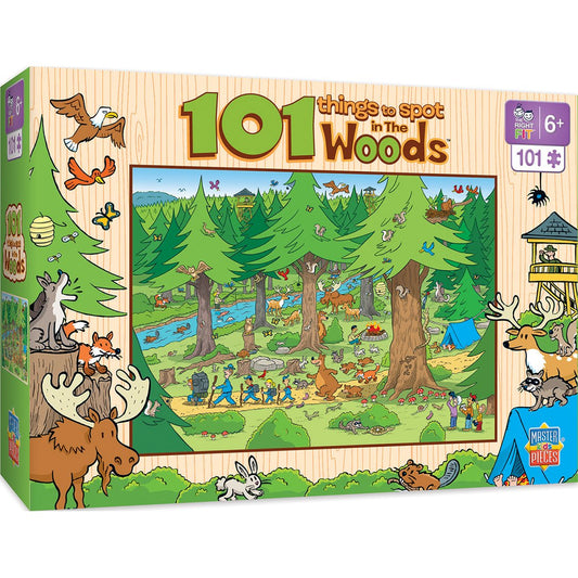 101 Piece Jigsaw - 101 Things to spot in the woods-Yarrawonga Fun and Games.